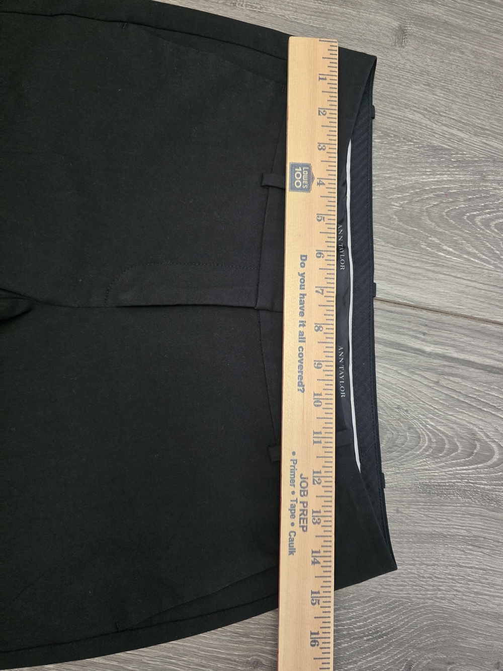 Ann Taylor Black Straight-Leg Dress Trousers 2 Petite Midrise - Picture 11 of 11